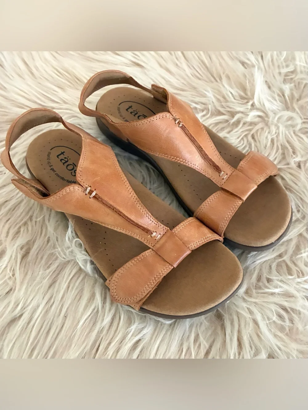 Taos EUC The Show Leather Sandals Sz 7